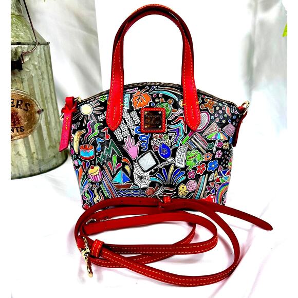 Dooney & Bourke Whimsy Ruby Bitzy Satchel PRISTINE Condition - Picture 3 of 16